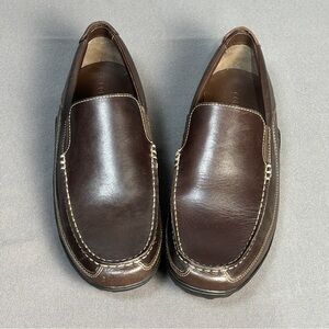 Cole Haan Tucker Venetian Men's 10.5 Brown Leather Driving Loafers Casual New